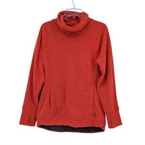 Outdoor Research Trail Mix Cowl Pullover Fleece Sweatshirt Orange Size Large